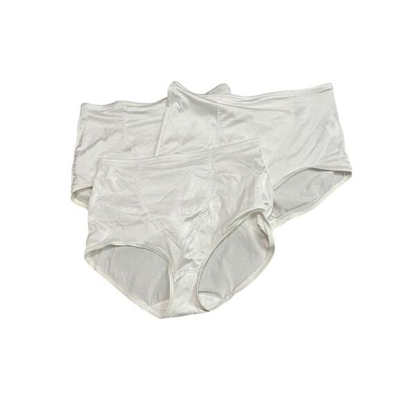 Vintage Sears Shiny White Granny Panty Style 49600 3XL Set of 3 - Picture 1 of 10